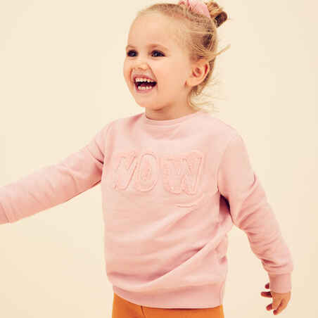Kids' Sweatshirt Basic - Pink with Motifs