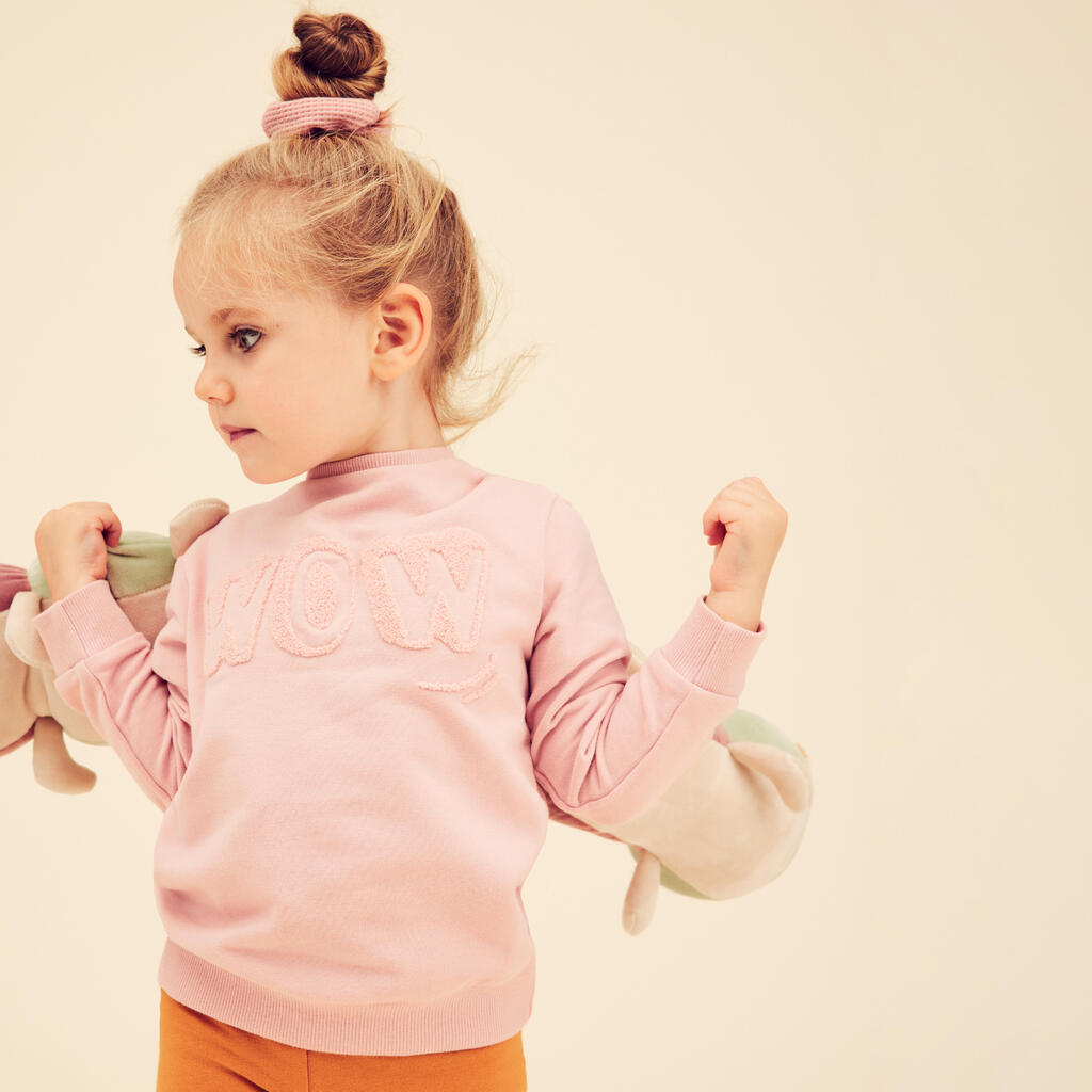 Kids' Sweatshirt Basic - Pink with Motifs