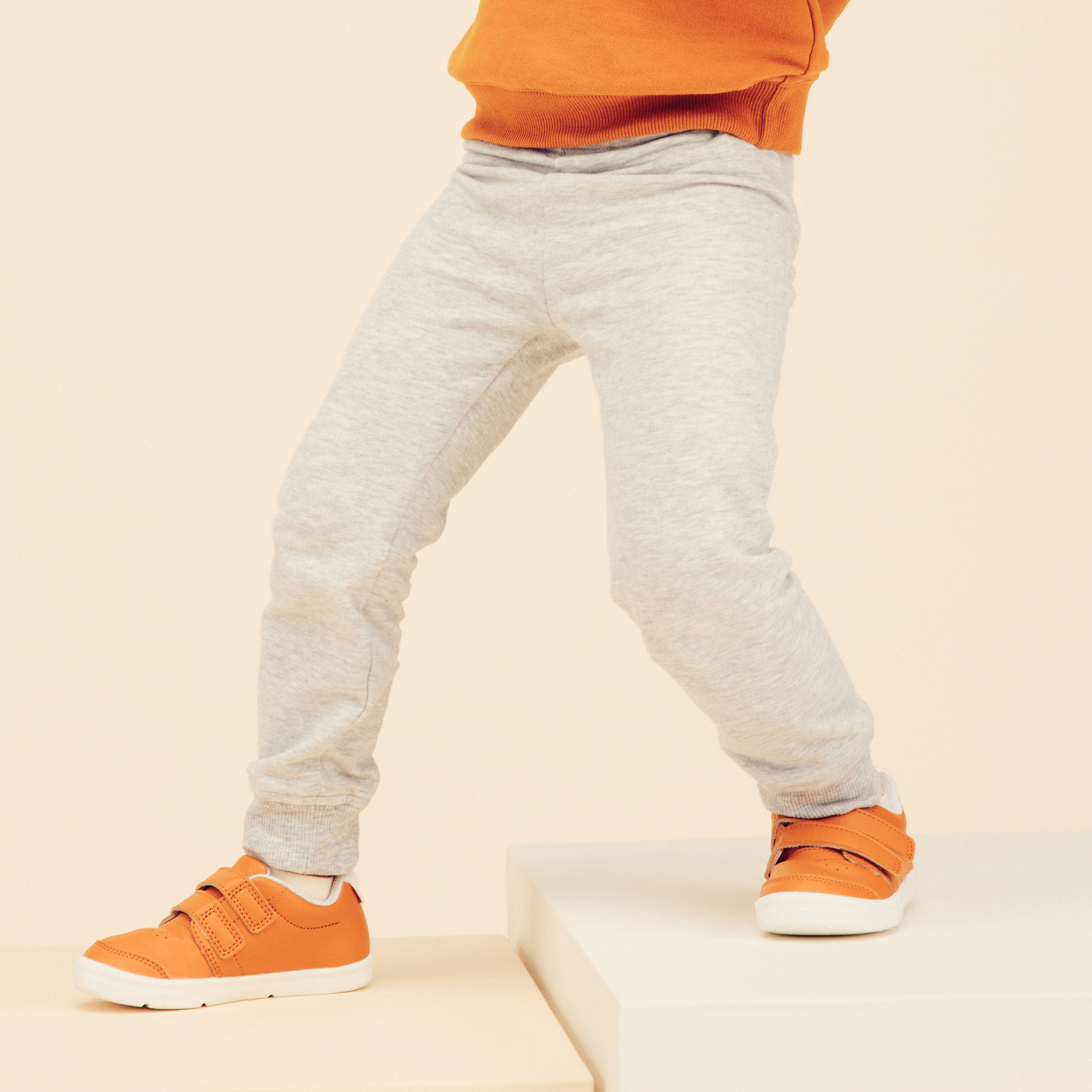Pantal n jogger de fitness para Beb Domyos 100 gris Decathlon