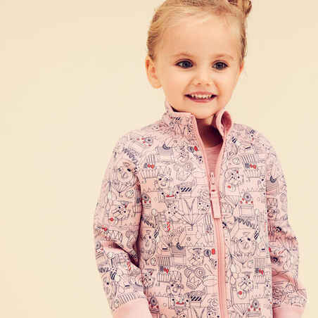 Kids' Reversible Jacket 500 - Pink