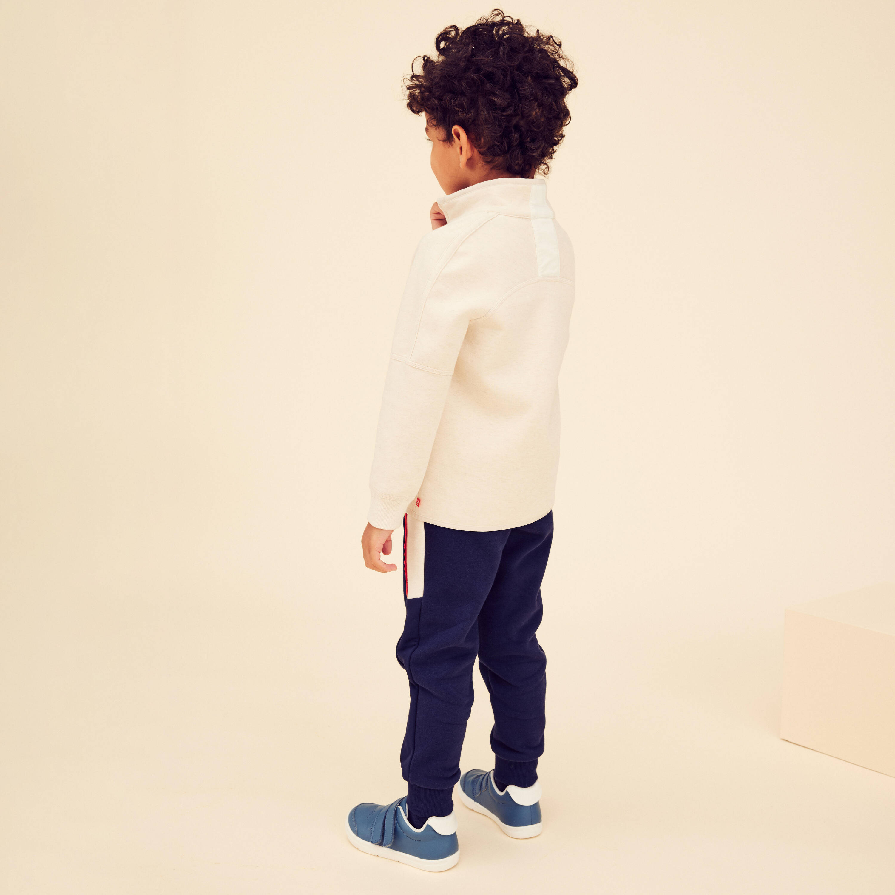 Kids' Reversible Jacket 500 - Beige -  1