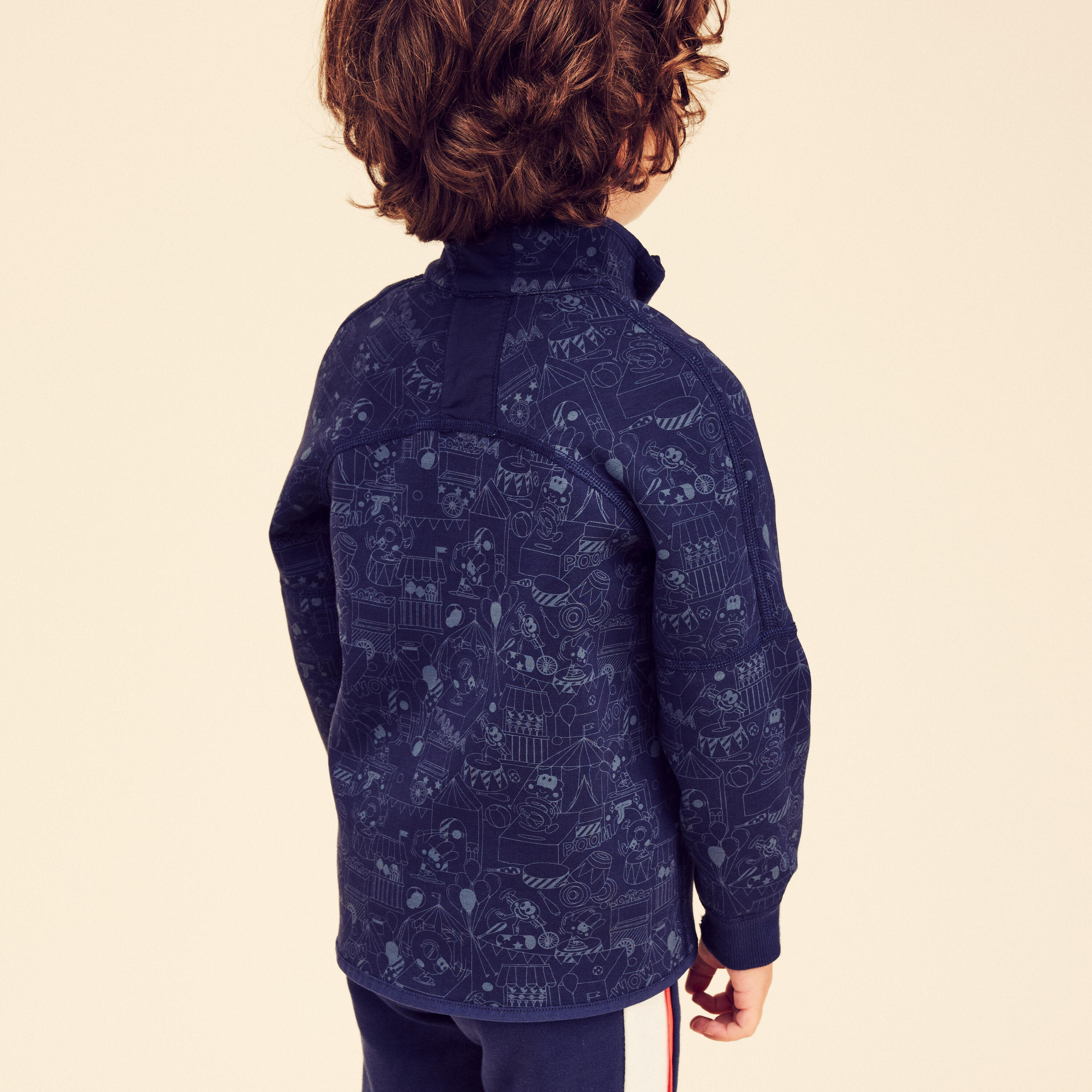 Kids' Reversible Jacket 500 - Navy blue 4/10