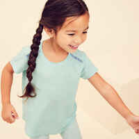 Kids' Lightweight Breathable T-Shirt 500 - Turquoise