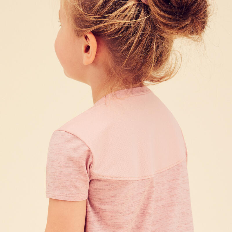 Licht en ademend T-shirt voor kinderen 500 roze