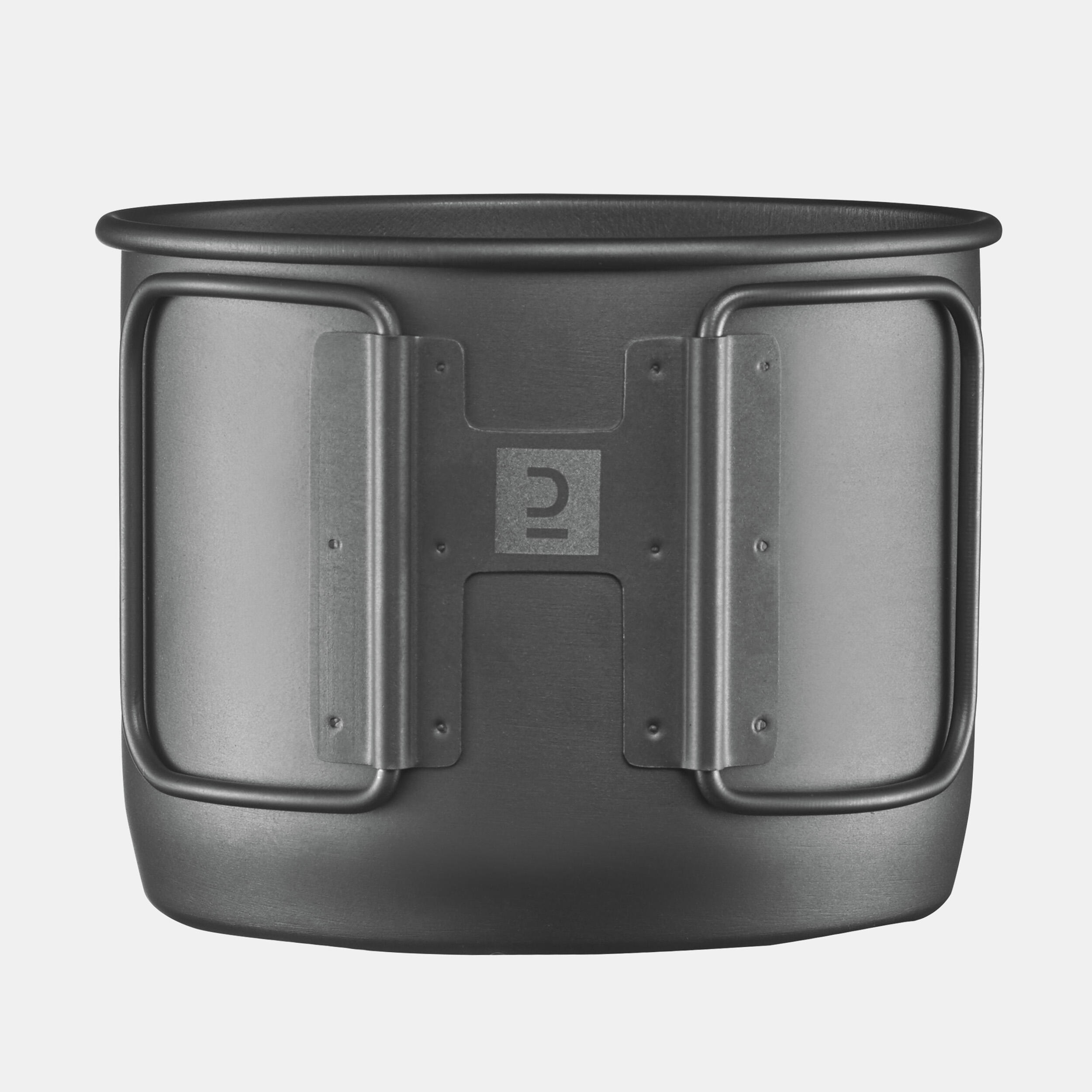 Gobelet De Camping En Titane 900 Ml - Ultra Léger Compact - Avec Anse - Argenté