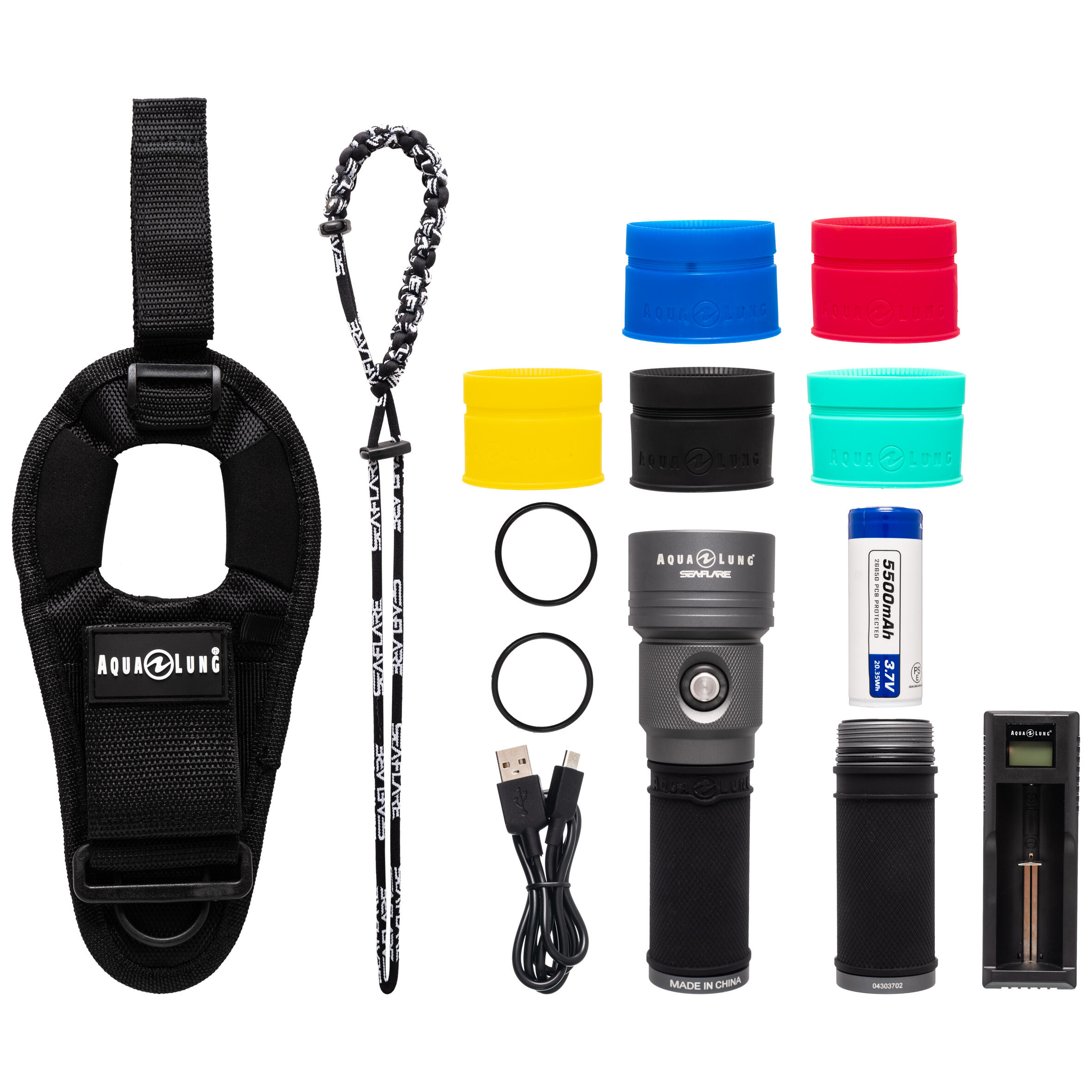 AQUALUNG Potápačská baterka SEAFLARE Pack+ 1800 lúmenov bez · záber 8