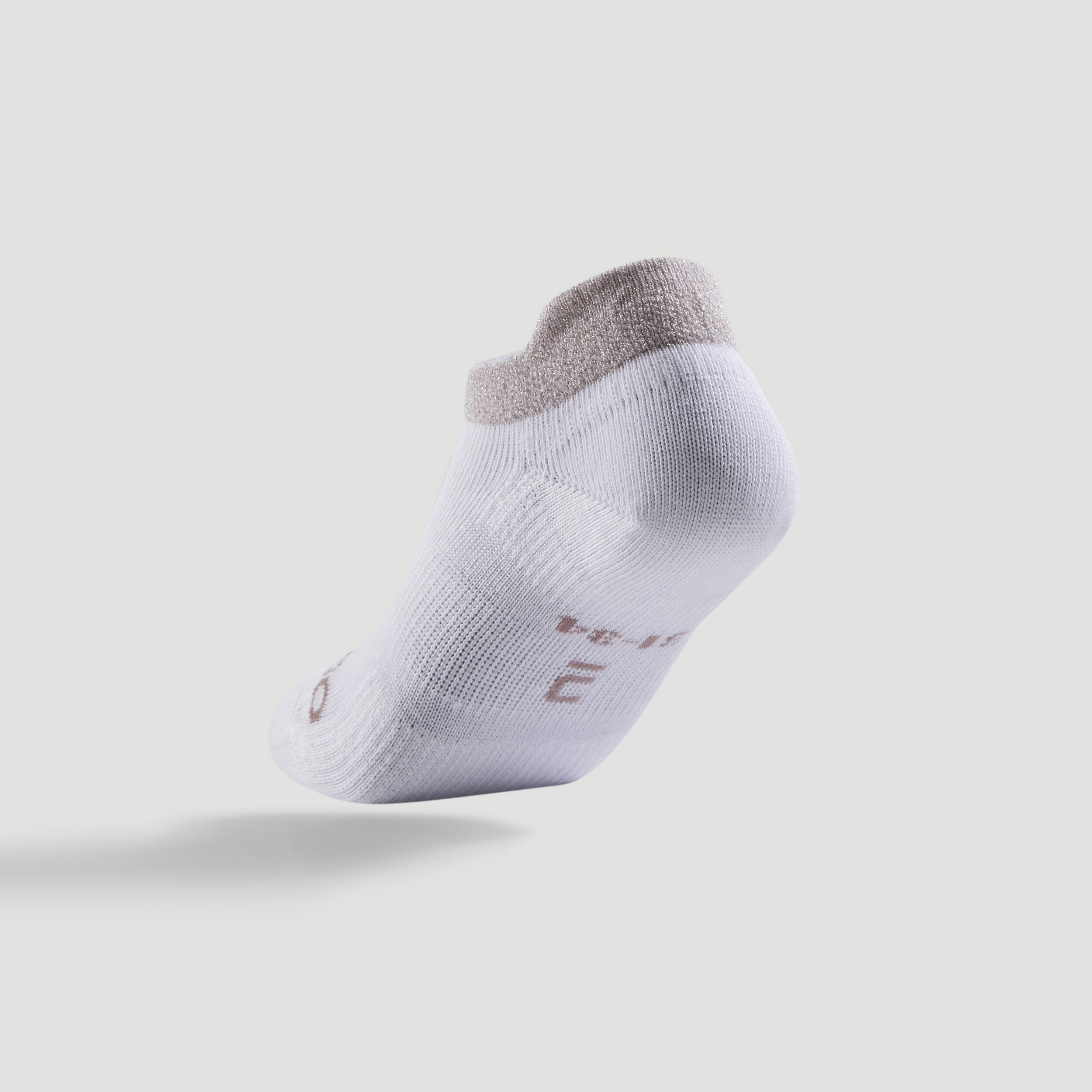 Chaussettes de tennis basses x3 enfant - RS 160 blanc - ARTENGO