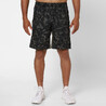 Men Sports Gym Shorts   Polyester With Zip Pockets Camo Khaki