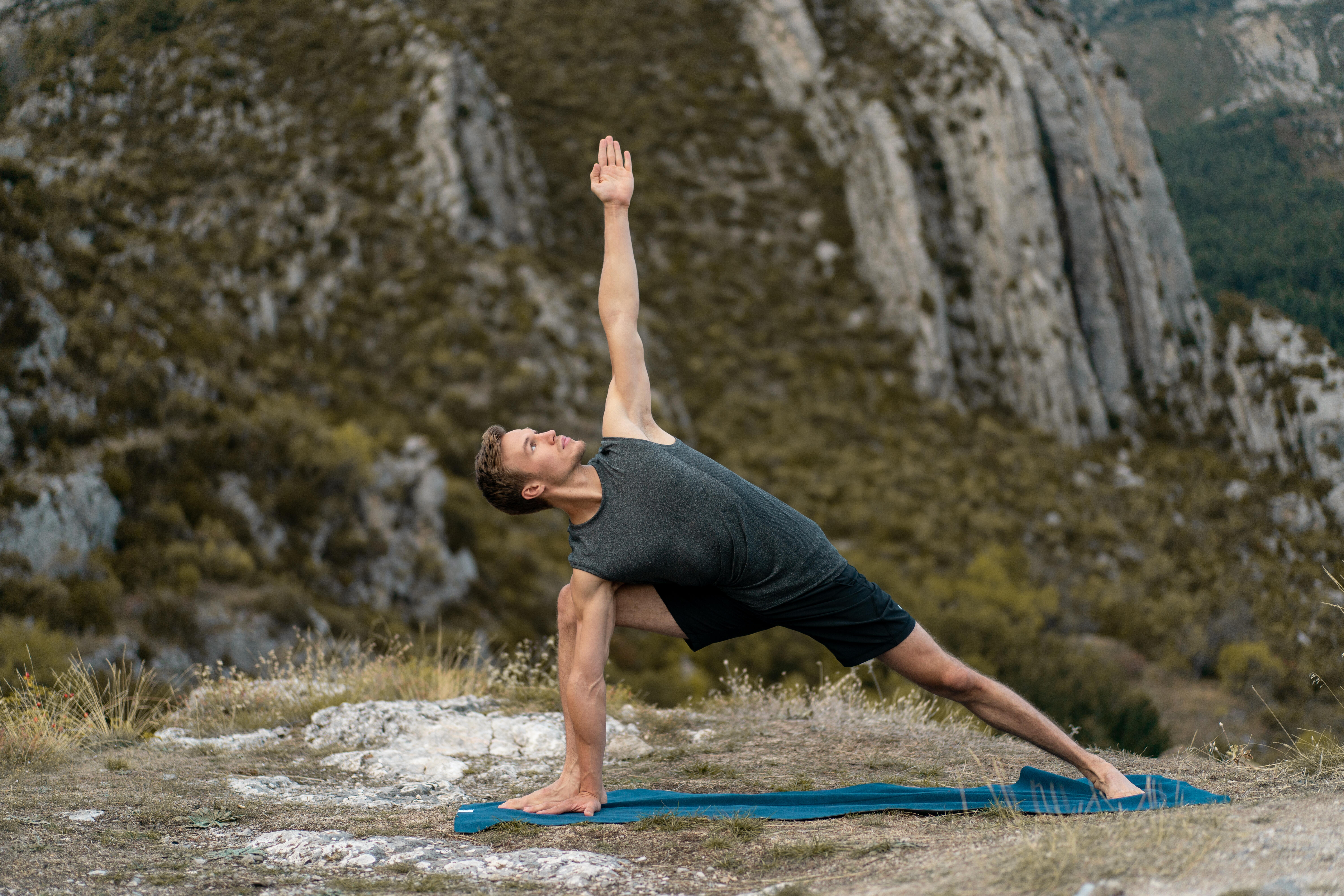 Men's Yoga Seamless Tank Top - Dark Grey