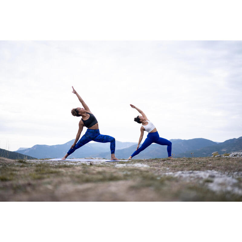 Sujetador-Top Yoga Mujer Blanco Crop