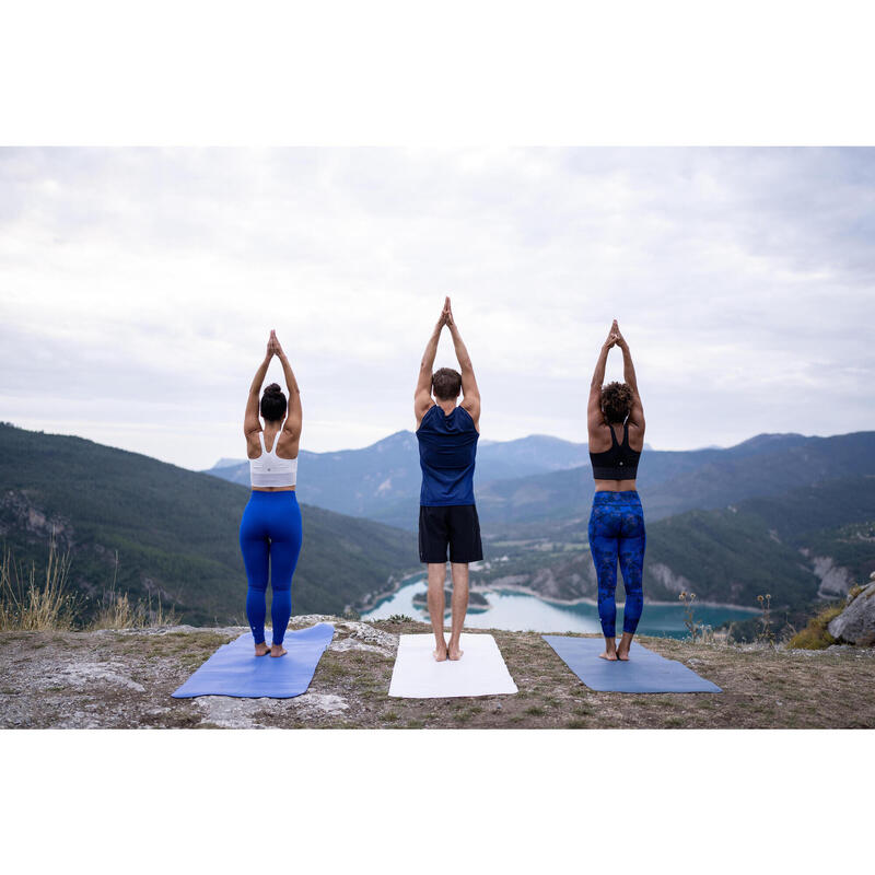 Reversible Dynamic Yoga Leggings - Blue