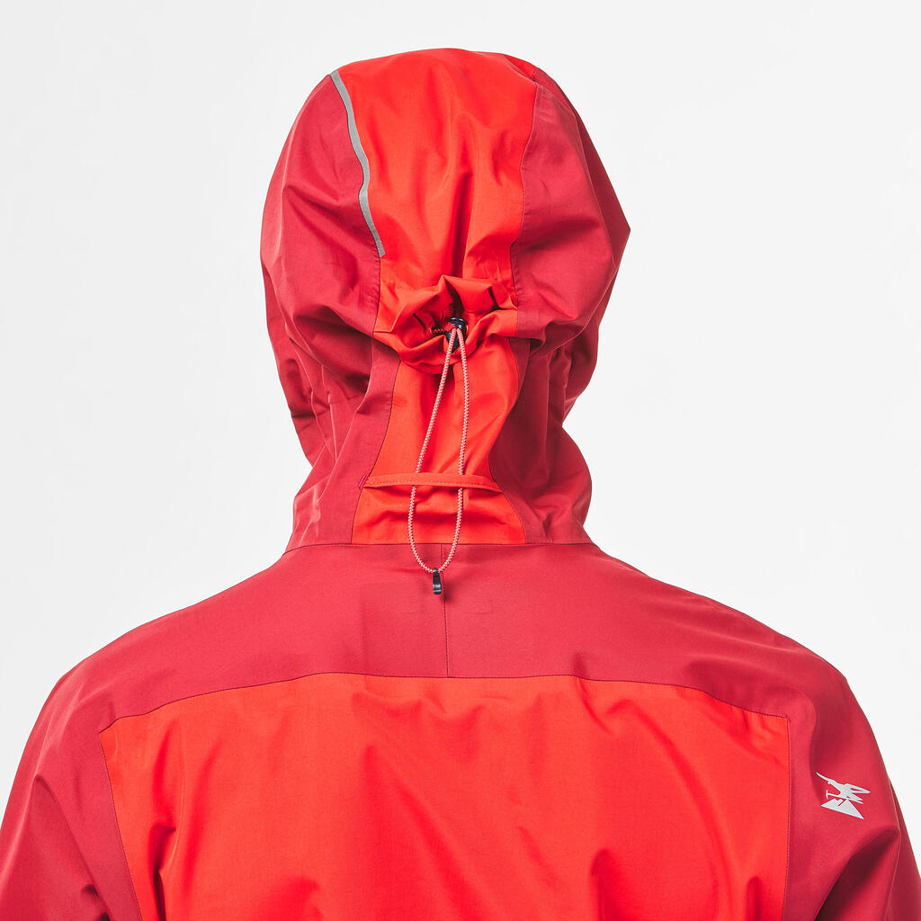 Men’s waterproof durable mountaineering jacket, red