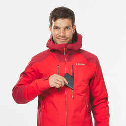 Men’s waterproof durable mountaineering jacket, red