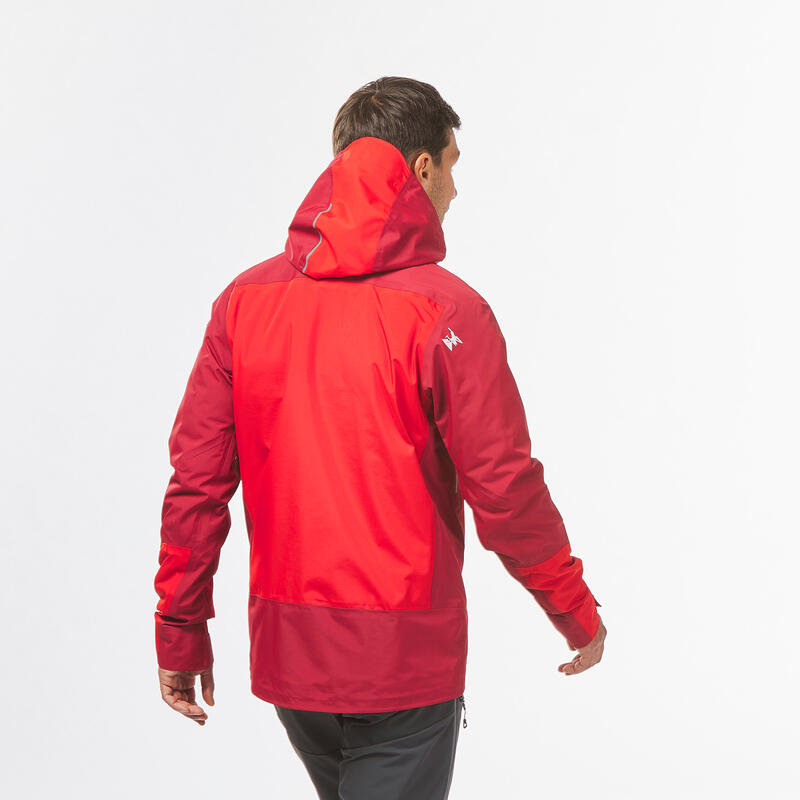 Regenjacke Herren wasserdicht - Alpinism Evo rot