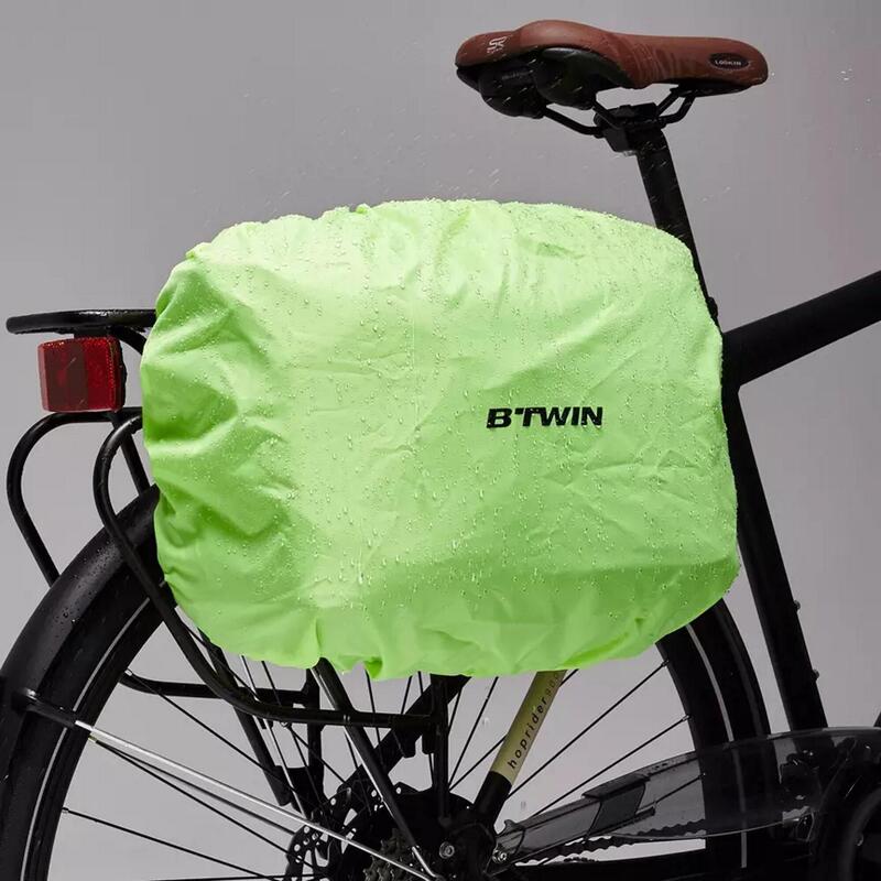 Pokrowiec przeciwdeszczowy rowerowy BTwin do torby na ramię na bagażnik
