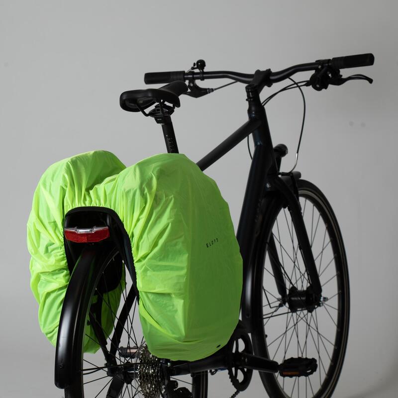 Regenhülle für Doppel-Fahrradtasche Rucksack für Gepäckträger 