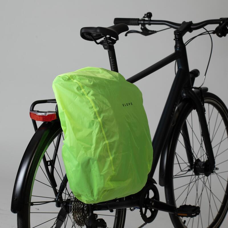 Couvre sac anti-pluie orange fluo vélo Cycl