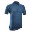 Radtrikot Polohemd Gravel/Reise Merinowolle blau 