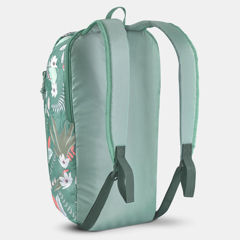 Rucsac Drumeție la munte NH50 10L Verde cu imprimeu floral