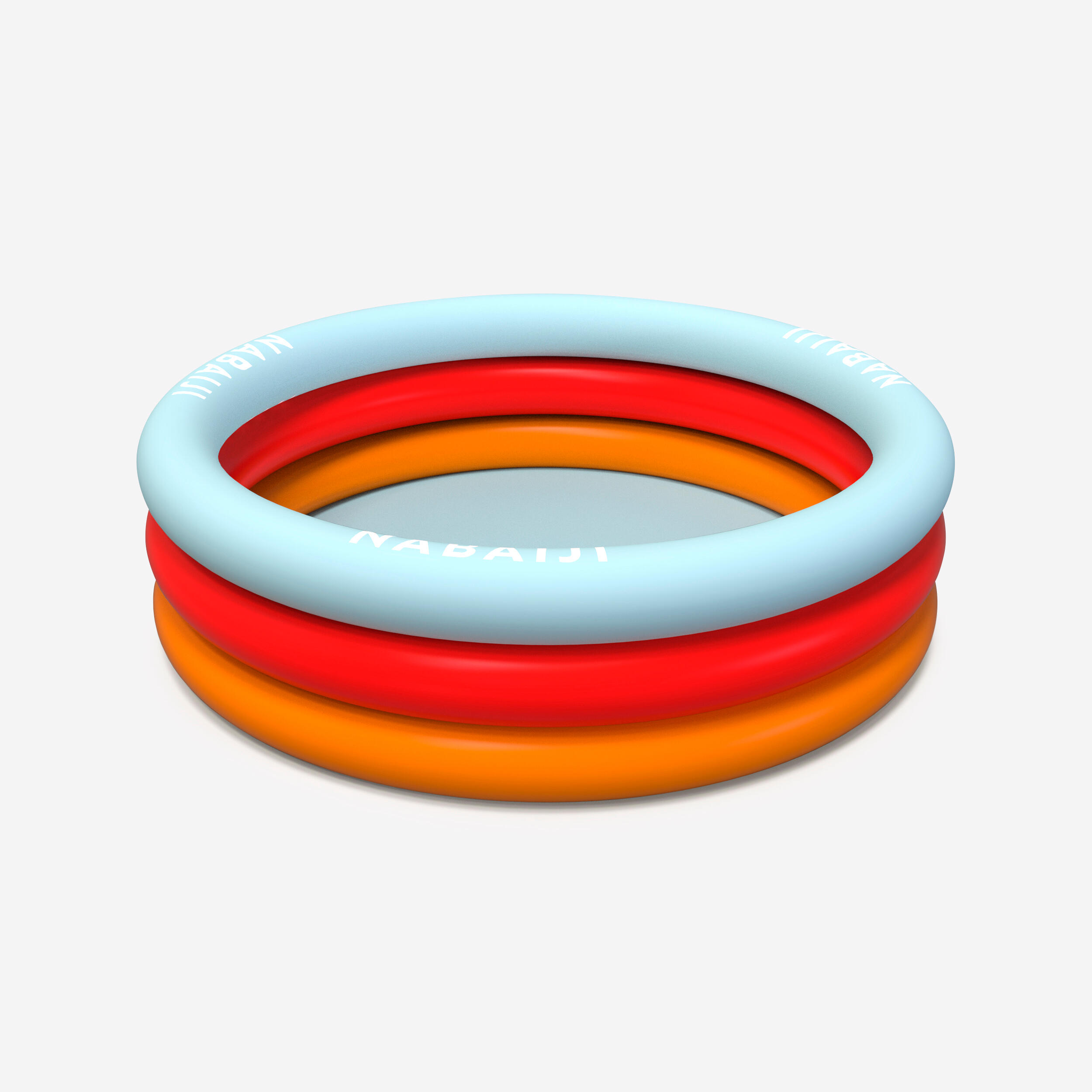 Nabaiji - Piscine Gonflable Ronde Avec Valves Rapides Diamètre 170 Cm/hauteur 53 Cm - Piscine - Natation - Bleu-orange-rose-rouge - Taille Unique -
