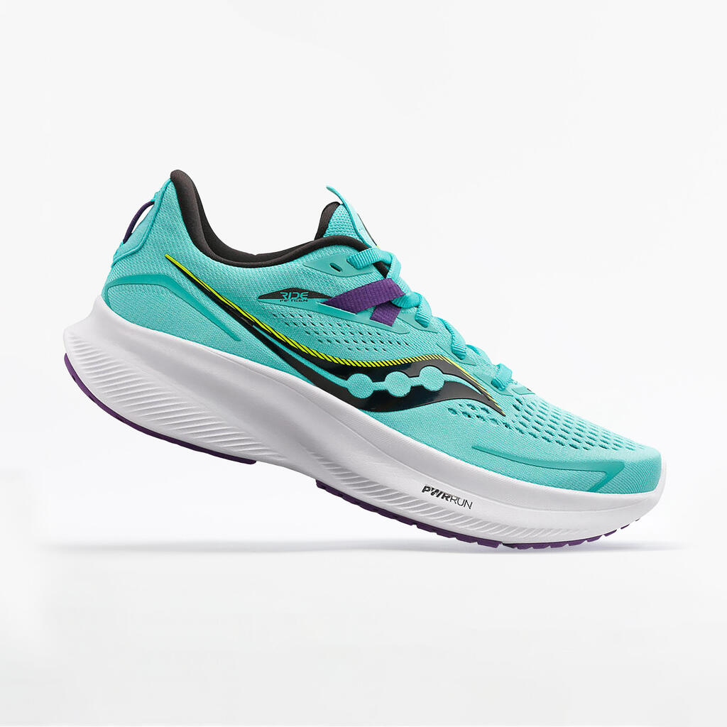 Moteriški bėgimo bateliai „Saucony Ride 15“, žalia