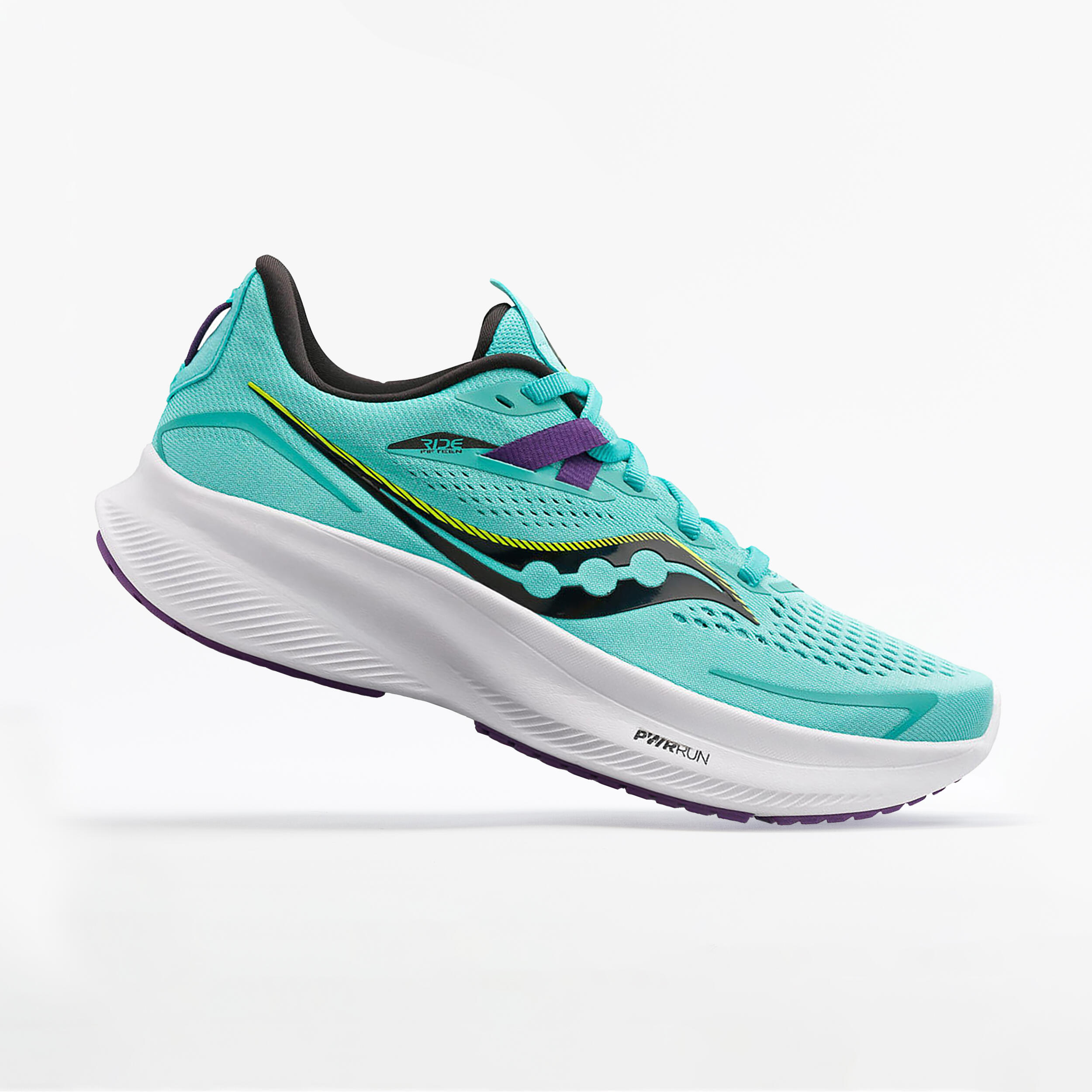 Moteriški bėgimo bateliai „Saucony Ride 15“, žalia „Decathlon“