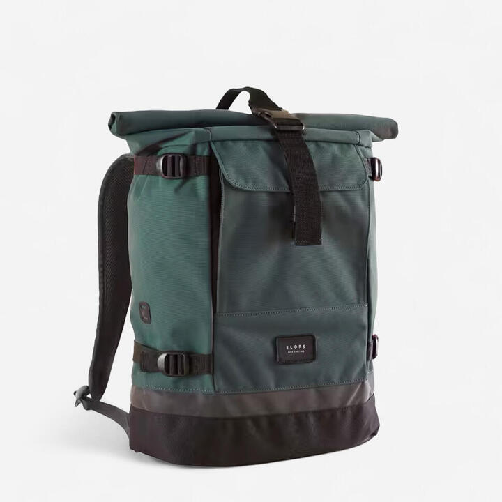 Cycling Single 25L Pannier Rack Backpack ELOPS Decathlon