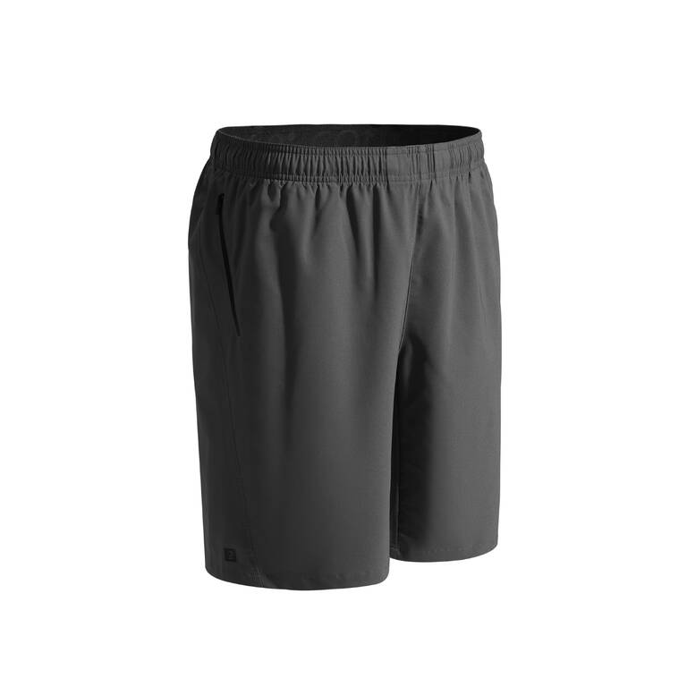 Men's Zip Pocket Breathable Essential Fitness Shorts - Black