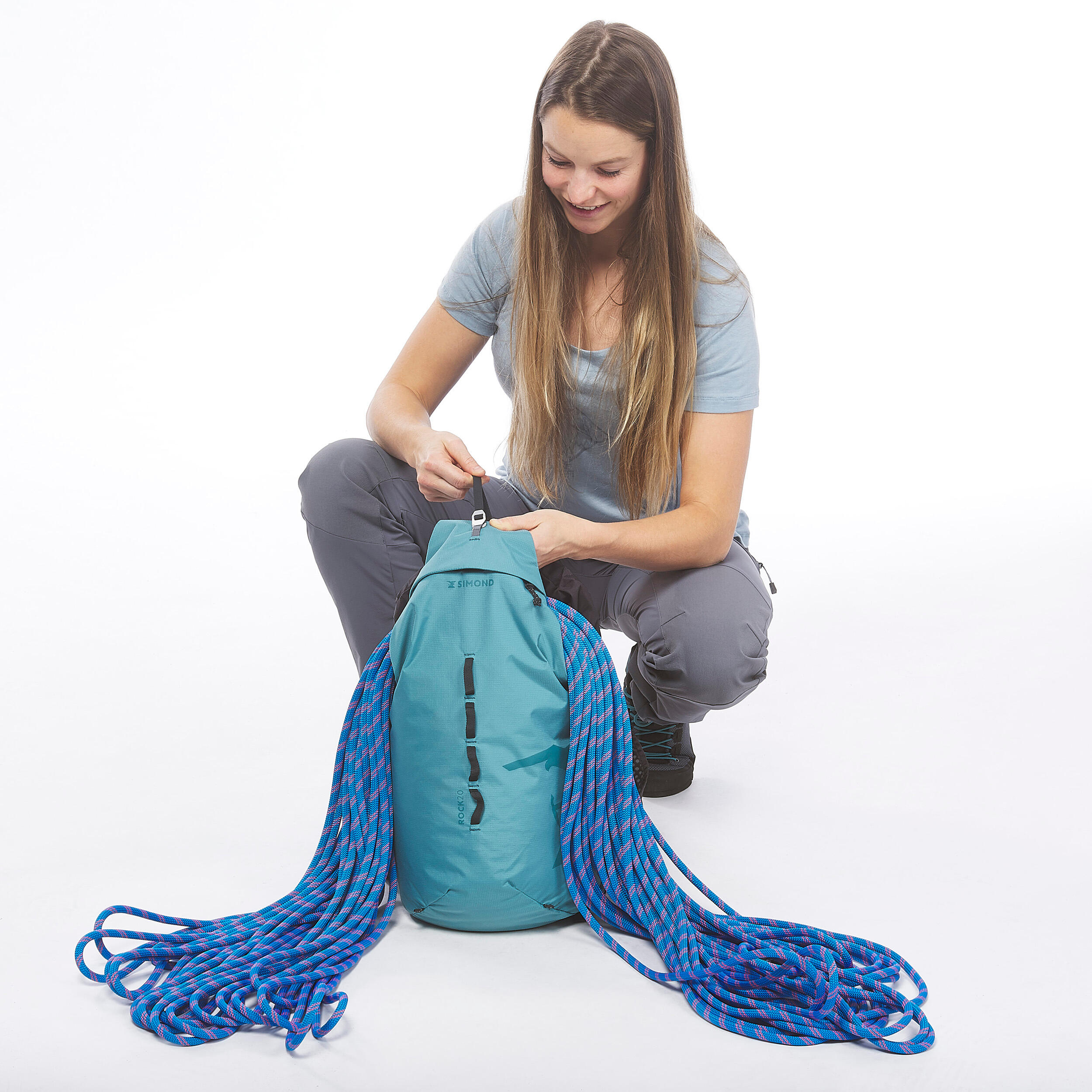 Climbing Backpack 20 Litres ROCK 20 Turquoise 11/16