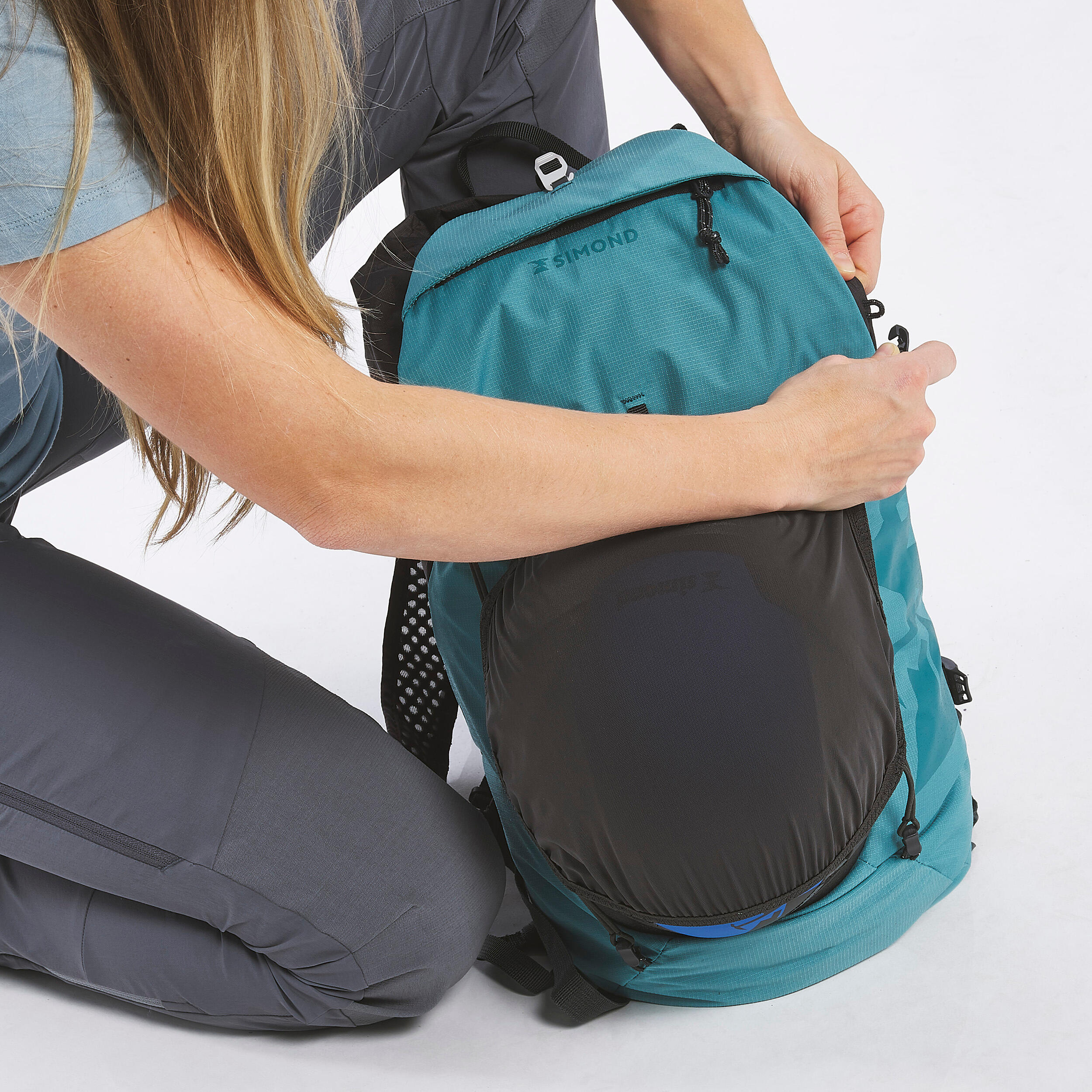 Climbing Backpack 20 Litres ROCK 20 Turquoise 5/16
