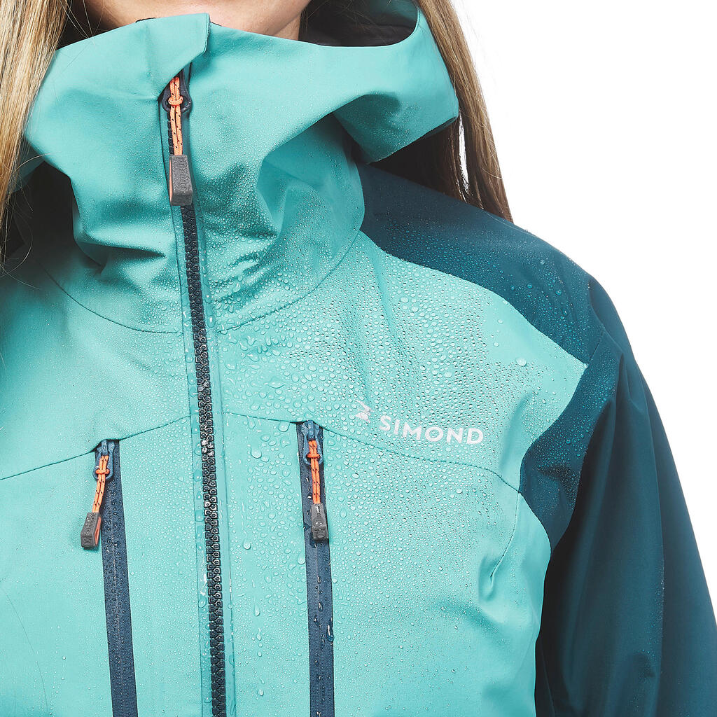 Women’s Waterproof MOUNTAINEERING Jacket - EVO MOUNTAINEERING green