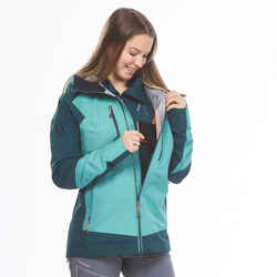 Women’s Waterproof MOUNTAINEERING Jacket - EVO MOUNTAINEERING green