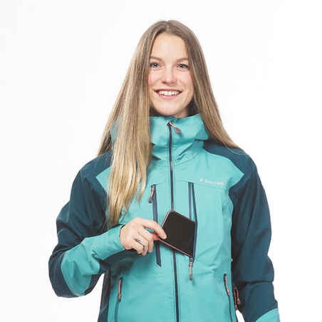 Moteriška neperšlampama alpinizmo striukė „Evo Mountaineering“, pilkšvai mėlyna