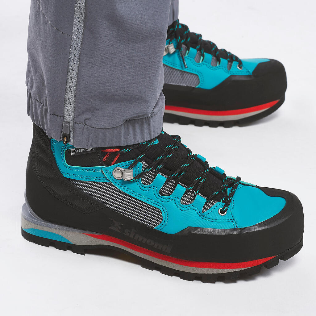 Kletterhose lang Damen - Alpinism Light EVO hellgrau 