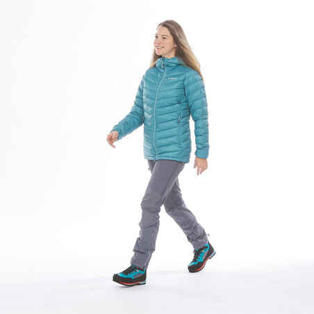 Women’s Mountaineering Trousers - ALPINISM LIGHT EVO - LIGHT GREY