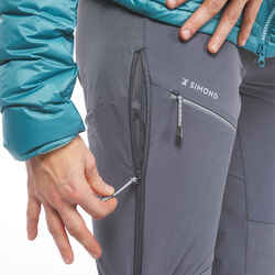 Women’s Mountaineering Trousers - ALPINISM LIGHT EVO - LIGHT GREY