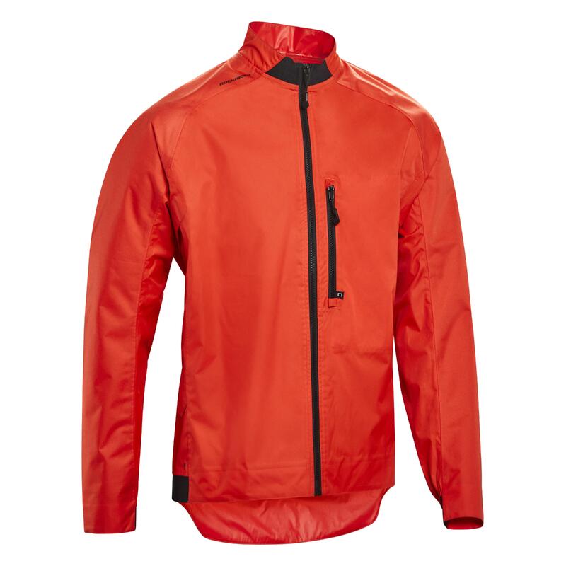 Geacă ploaie ciclism MTB Confort 500 Roșu Bărbați