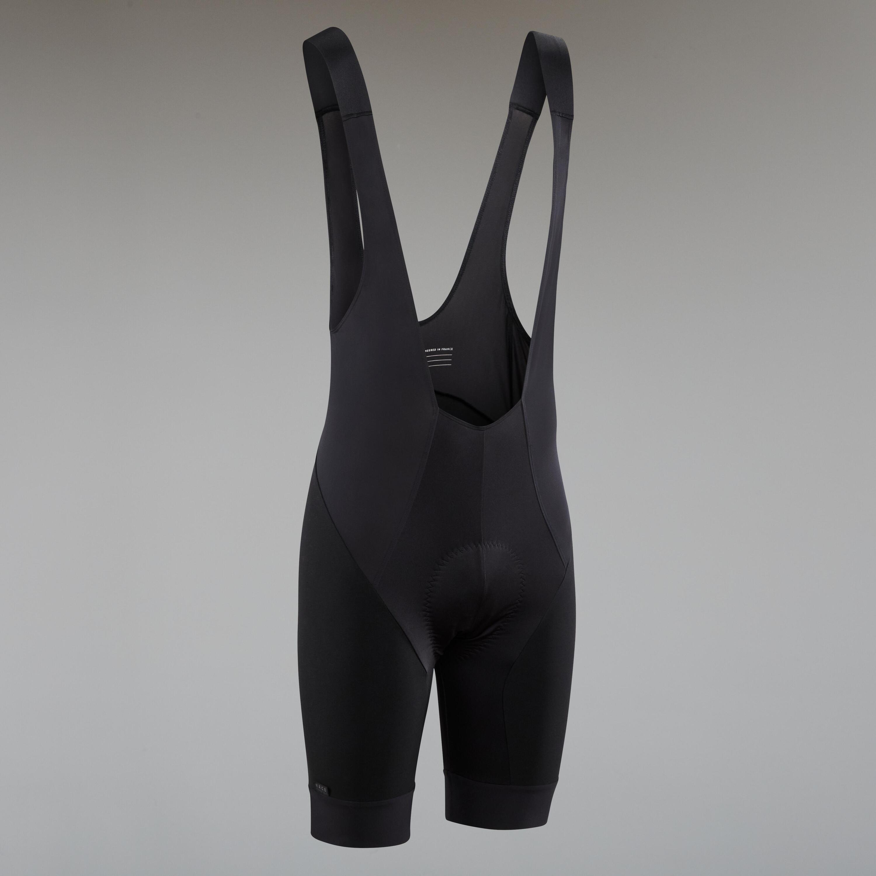 Culotte ciclismo corto con tirantes MTB hombre Rockrider Racer negro 6/10