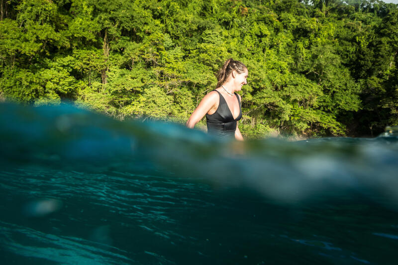 Góra kostiumu kąpielowego surfingowego Olaian tankini Marine