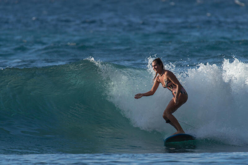 Kostium kąpielowy jednoczęściowy surfingowy damski Olaian Mae Jungle