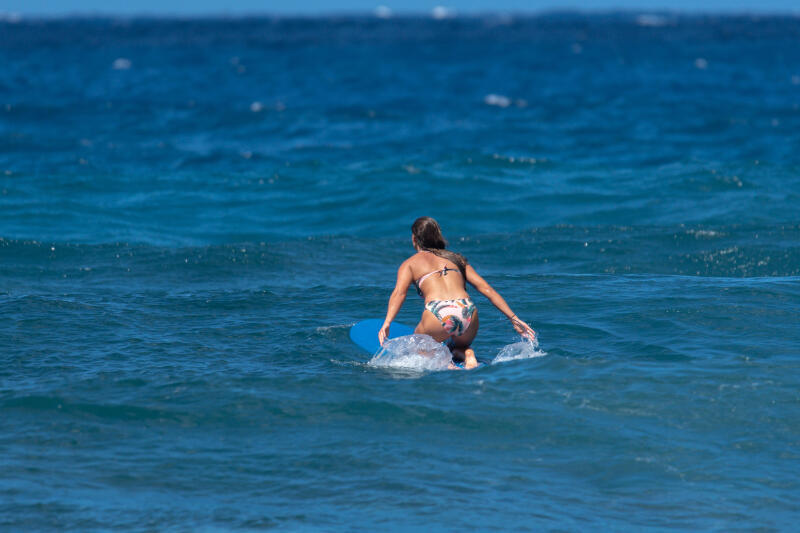 Dół kostiumu kąpielowego surfingowego damski Olaian Nina Jungle