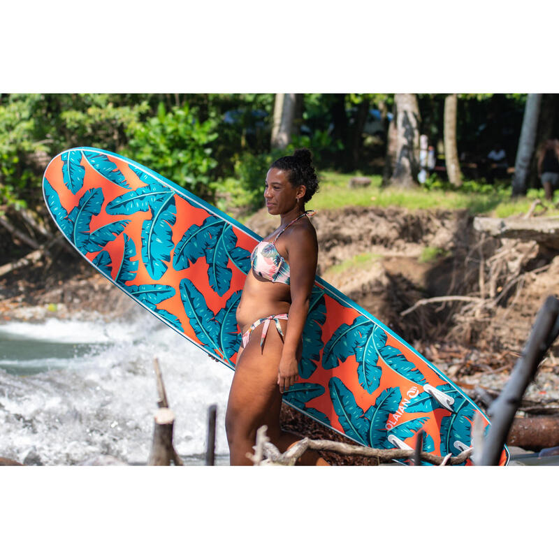 Női bikinialsó Sabi Jungle, szörfözéshez, magasan felvágott, oldalt kötős