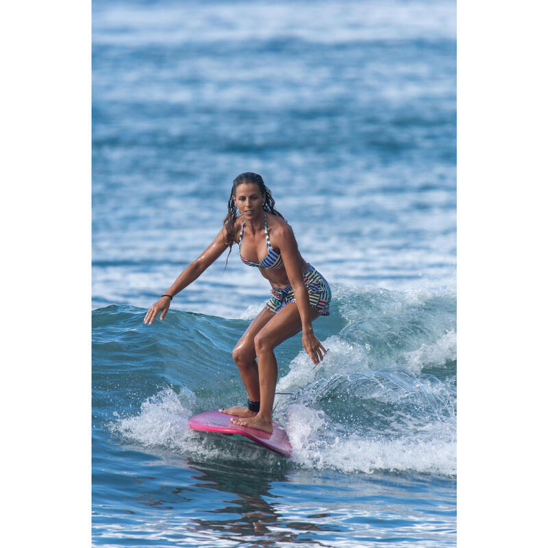 Boardshorts Surfen TINI GRAPHITI elastischer Bund und Zugkordel