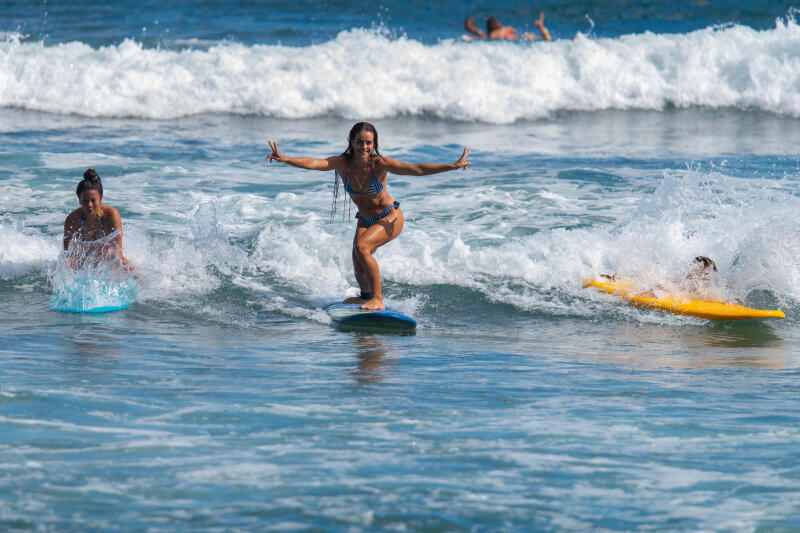 Dół kostiumu kąpielowego surfingowego damski Olaian Sabi Graphiti