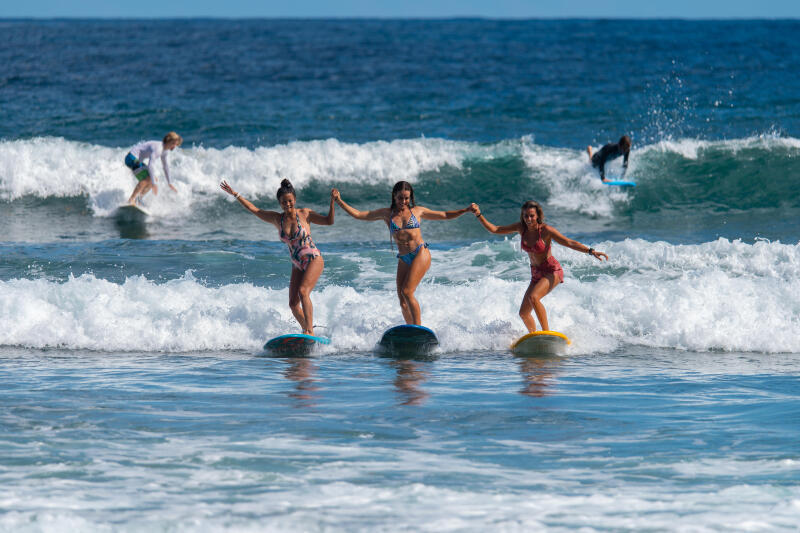 Góra kostiumu kąpielowego surfingowego damska Olaian Elena
