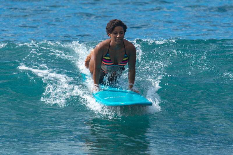 Góra kostiumu kąpielowego surfingowego damska Olaian Caro Paradise
