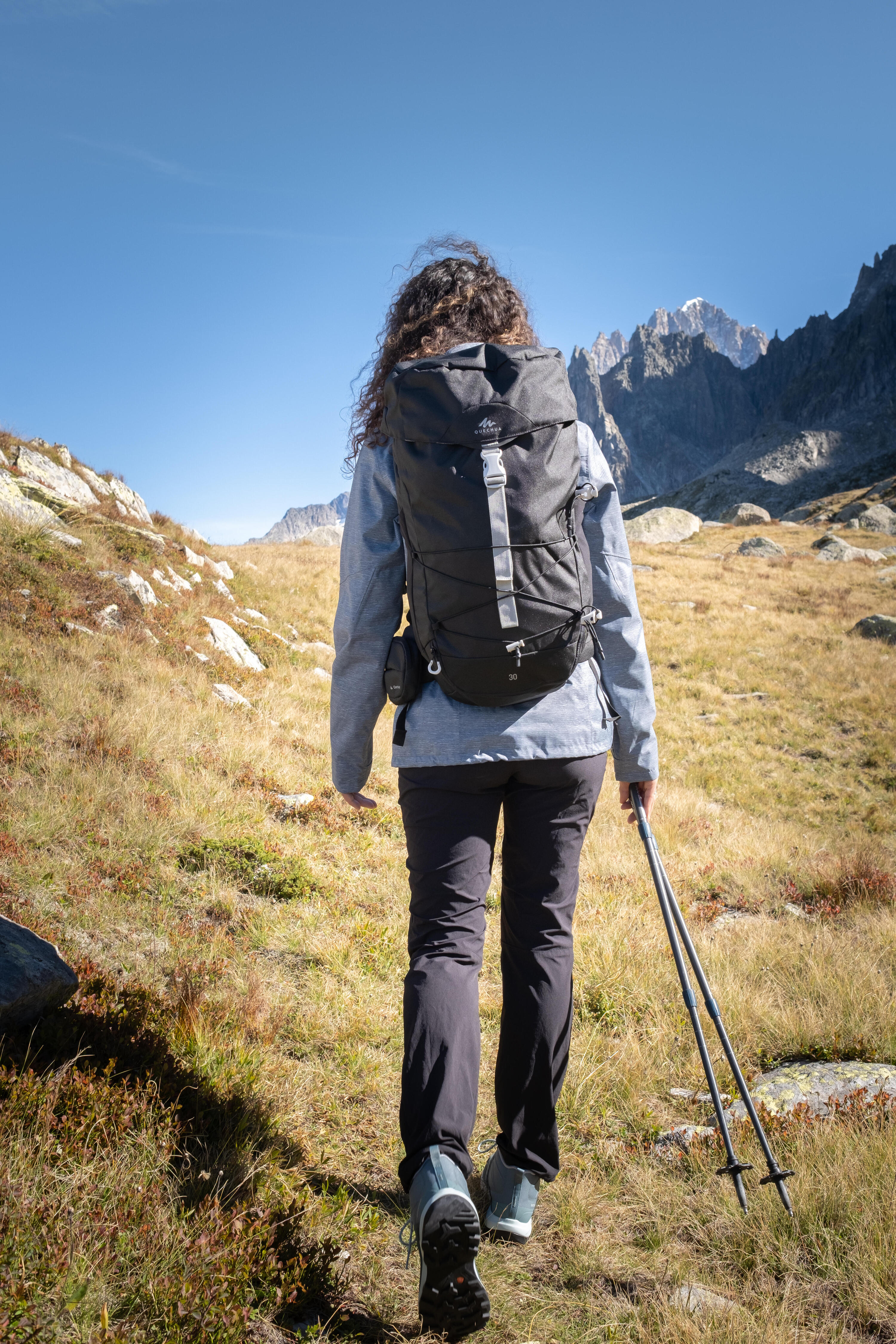 Chaqueta impermeable montaña y trekking Mujer Quechua MH100 8/10