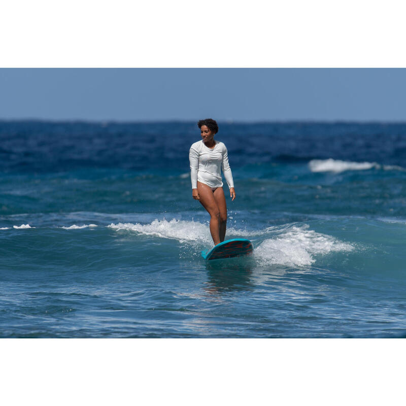UV-Shirt Surfen Damen langarm - Malou ungefärbt