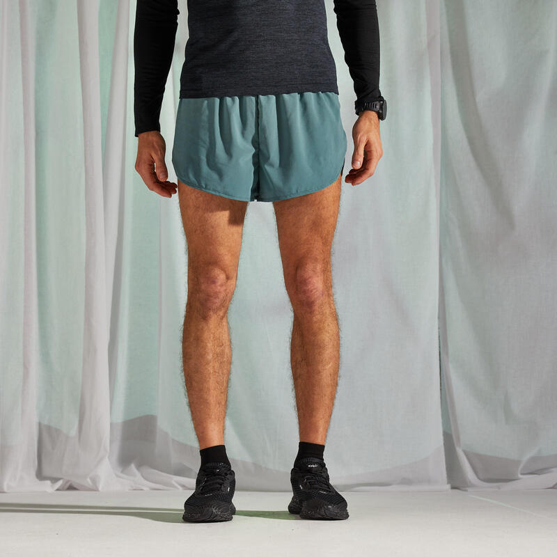 Men's Running Shorts Kiprun Split - limited edition khaki