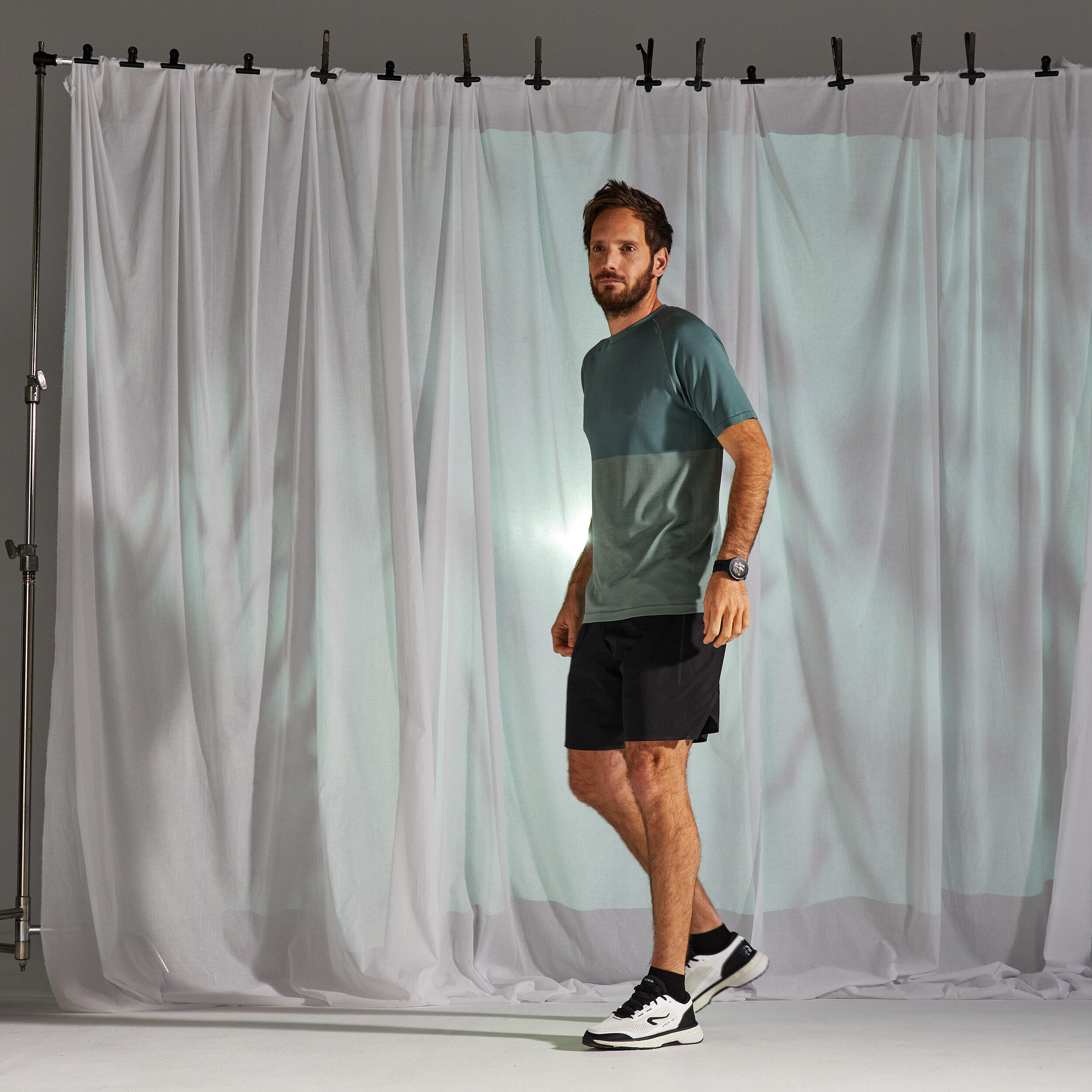 MEN'S RUNNING BREATHABLE T-SHIRT CARE - LIMITED EDITION KHAKI GREEN 8/8